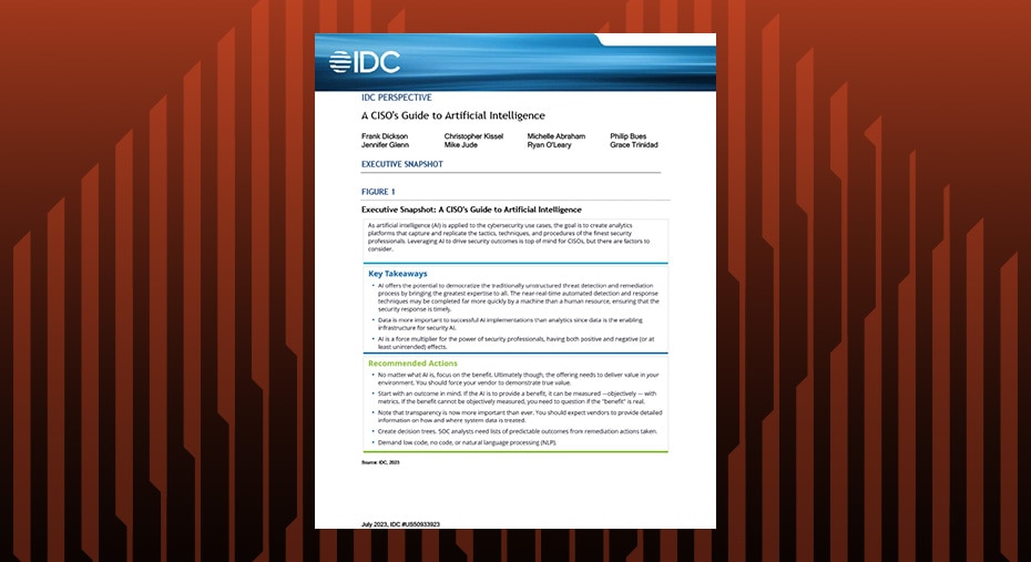 Get a comprehensive overview of AI in security in this IDC Guide