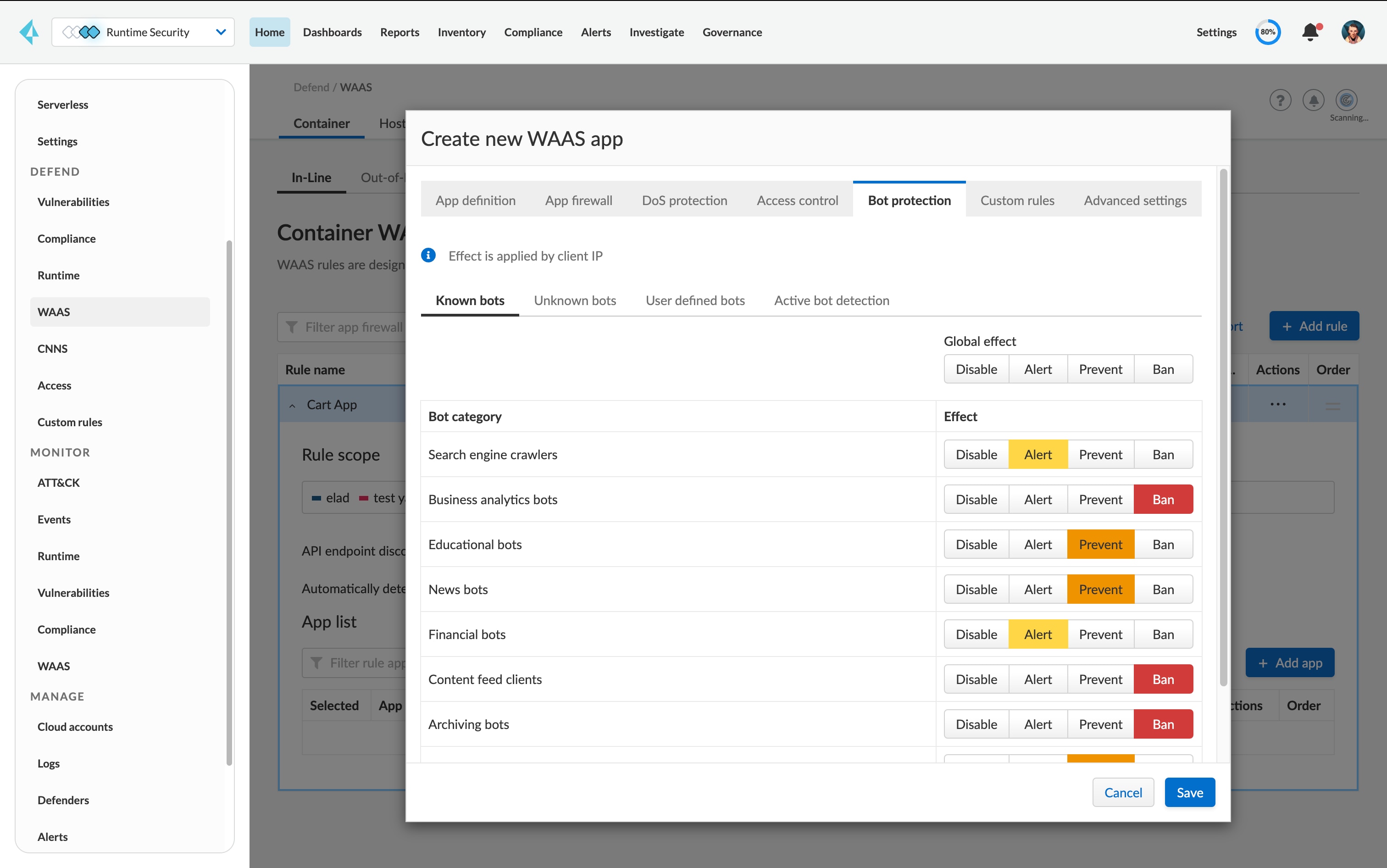 Bot risk management