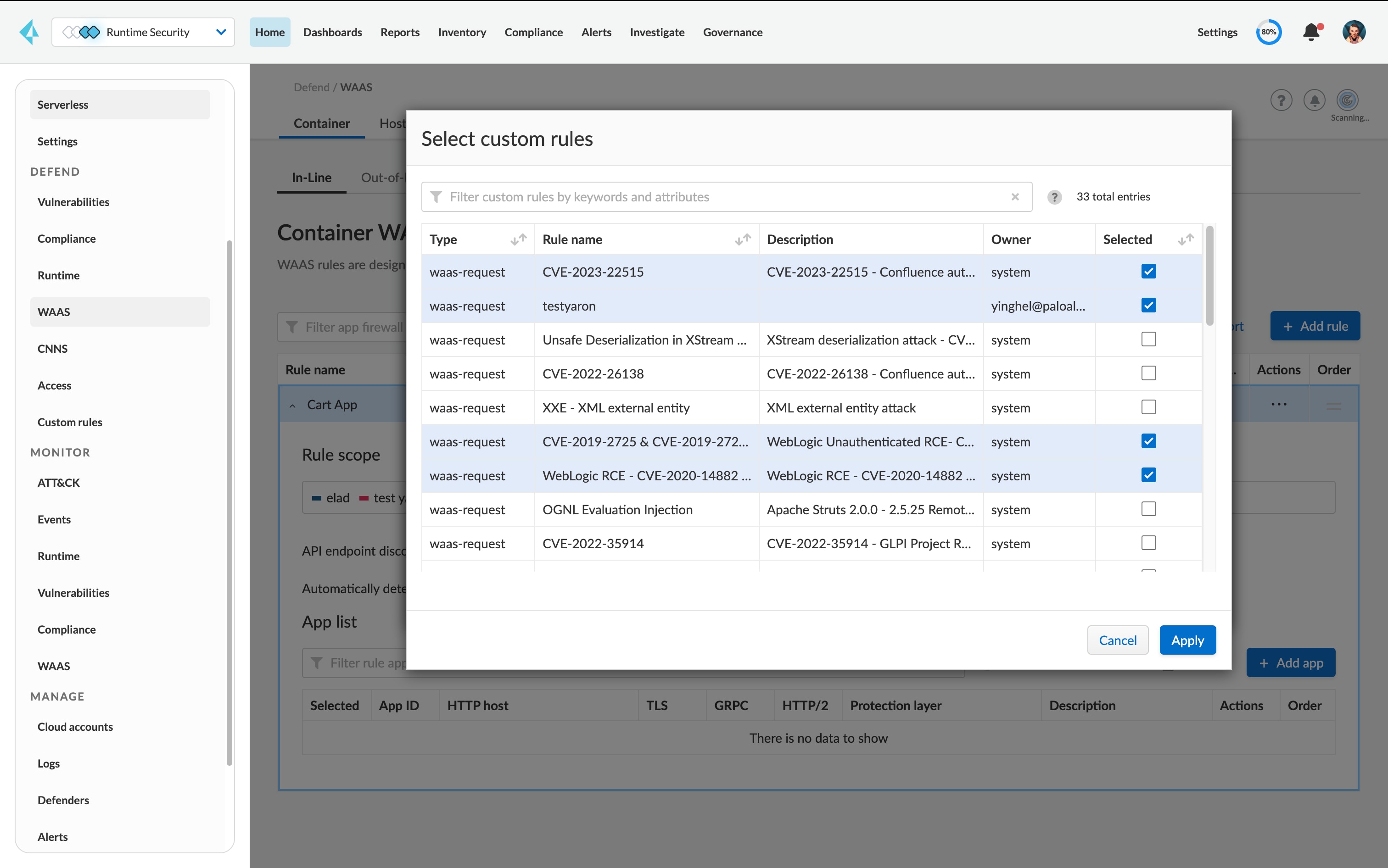 Virtual patching